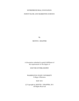Entrepreneurial Innovation: Patent Rank and Marketing Science