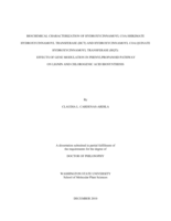 BIOCHEMICAL CHARACTERIZATION OF HYDROXYCINNAMOYL COA:SHIKIMATE HYDROXYCINNAMOYL TRANSFERASE (HCT) AND HYDROXYCINNAMOYL COA:QUINATE HYDROXYCINNAMOYL TRANSFERASE (HQT):  EFFECTS OF GENE MODULATION IN PHENYLPROPANOID PATHWAY  ON LIGNIN AND CHLOROGENIC ACID BIOSYNTHESIS