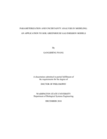 PARAMETERIZATION AND UNCERTAINTY ANALYSIS IN MODELING: AN APPLICATION TO SOIL GREENHOUSE GAS EMISSION MODELS
