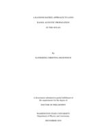 A Random Matrix Approach to Long Range Acoustic Propagation in the Ocean