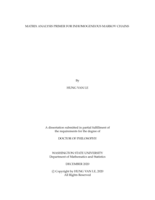 Matrix Analysis Primer for Inhomogeneous Markov Chains