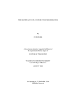 THE SIGNIFICANCE OF AWE FOR CONSUMER BEHAVIOR