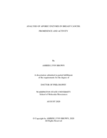 Analysis of APOBEC enzymes in breast cancer: prominence and activity