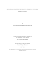 Revenue management in the Presence of Shifts in Customers' Reservation Price