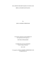 DATA-DRIVEN DECISION MAKING IN ONLINE AND BRICK-AND-MORTAR RETAILING