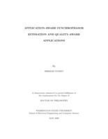 APPLICATION-AWARE SYNCHROPHASOR ESTIMATION AND QUALITY-AWARE APPLICATION