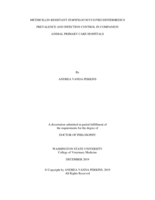 METHICILLIN-RESISTANT STAPHYLOCOCCUS PSEUDINTERMEDIUS PREVALENCE AND INFECTION CONTROL IN COMPANION ANIMAL PRIMARY CARE HOSPITALS