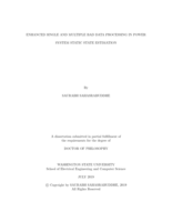 ENHANCED SINGLE AND MULTIPLE BAD DATA PROCESSING IN POWER SYSTEM STATIC STATE ESTIMATION