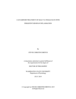 CANNABINOID TREATMENT OF MALE VS. FEMALE RATS WITH PERSISTENT HINDPAW INFLAMMATION