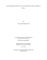 NOVEL HERBICIDE RESISTANCE TRAIT INVESTIGATION AND QTL MAPPING IN WHEAT