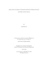 Simulation Studies of Protein-Particle Interactions in Battery Applications