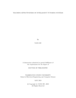 Teaching effectiveness of intelligent tutoring system