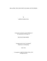 MEGALITHIC STELE MONUMENTS OF GEDEO, SOUTH ETHIOPIA