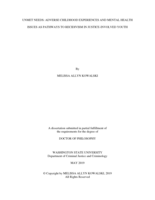 Unmet Needs: Adverse Childhood Experiences and Mental Health Issues as Pathways to Recidivism in Justice-Involved Youth