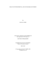 Essays of environmental and sustainable economics