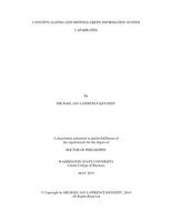 CONCEPTUALIZING AND DEFINING GREEN INFORMATION SYSTEM CAPABILITIES