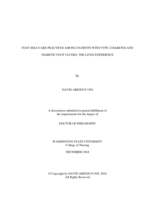 FOOT SELF-CARE PRACTICES AMONG PATIENTS WITH TYPE 2 DIABETES AND DIABETIC FOOT ULCERS: THE LIVED EXPERIENCE