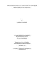 FUSED DEPOSITION MODELING OF A SOFT-ROBOTIC END-EFFECTOR FOR   IMPROVED ROBOTIC APPLE HARVESTING