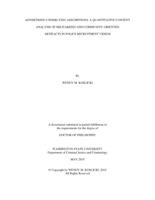 Advertising Underlying Assumptions: A Quantitative Content Analysis of Militarized and Community-Oriented Artifacts in Police Recruitment Videos