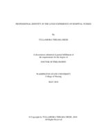 Professional Identity in the Lived Experience of Hospital Nurses