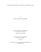 ON THE BODY, EMBODIMENT, AND POLITICAL ECONOMIES OF QUEER