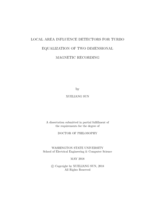 Local Area Influence Detectors for Turbo Equalization of Two Dimensional Magnetic Recording