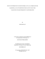 Study of Enterococcus Faecium NRRL B-2354 as a surrogate for Salmonella in low-moisture foods and its use in the validation of radio frequency pasteurization