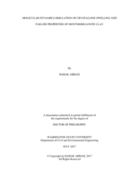 MOLECULAR DYNAMICS SIMULATION OF CRYSTALLINE SWELLING AND FAILURE PROPERTIES OF MONTMORILLONITE CLAY