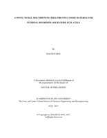 A NOVEL NICKEL MOLYBDENUM-CERIA-ZIRCONIA ANODE MATERIAL FOR INTERNAL REFORMING SOLID OXIDE FUEL CELLS