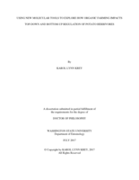 USING NEW MOLECULAR TOOLS TO EXPLORE HOW ORGANIC FARMING IMPACTS TOP-DOWN AND BOTTOM-UP REGULATION OF POTATO HERBIVORES