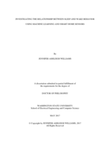 Investigating the Relationship between Sleep and Wake Behavior Using Machine Learning and Smart Home Sensors