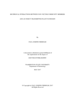 RECIPROCAL INTERACTIONS BETWEEN NON-VECTOR COMMUNITY MEMBERS AND AN INSECT-TRANSMITTED PLANT PATHOGEN