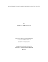 Microencapsulation of flaxseed oil using pea protein isolates