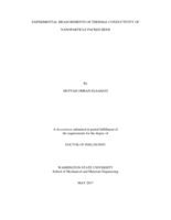 EXPERIMENTAL MEASUREMENTS OF THERMAL CONDUCTIVITY OF NANOPARTICLE PACKED BEDS