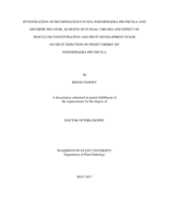 INVESTIGATION OF ERYSIPHACEOUS FUNGI, PODOSPHAERA PRUNICOLA AND ERYSIPHE NECATOR, AS HOSTS OF FUNGAL VIRUSES AND EFFECT OF INOCULUM CONCENTRATION AND FRUIT DEVELOPMENT STAGE ON FRUIT INFECTION OF SWEET CHERRY BY PODOSPHAERA PRUNICOLA