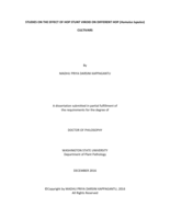 STUDIES ON THE EFFECT OF HOP STUNT VIROID ON DIFFERENT HOP (Humulus lupulus) CULTIVARS