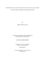 IDENTIFICATION AND ANALYSIS OF REGULATORY AND SEXUAL STAGE GENES IN THE GENOMES OF BABESIA AND THEILERIA PARASITES
