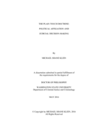 The Plain Touch Doctrine: Political Affiliation and Judicial Decision-Making