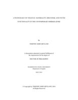 A Technology of Violence: Materiality, Discourse, and Victim Functionality in the Contemporary Horror Genre
