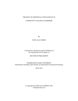 The Role of Emotional Intelligence in Community College Leadership