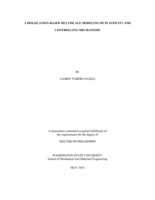 A DISLOCATION-BASED MULTISCALE MODELING OF PLASTICITY AND CONTROLLING MECHANISMS
