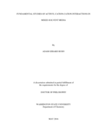 Fundamental studies of actinyl cation-cation interactions in mixed-solvent media