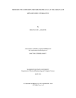 METHODS FOR COMPARING METAPROTEOMIC DATA IN THE ABSENCE OF METAGENOMIC INFORMATION