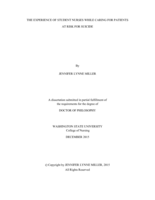The Experience of Student Nurses While Caring for Patients at Risk for Suicide
