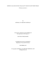 GENETIC ANALYSIS OF END-USE QUALITY TRAITS IN SOFT WHITE WHEAT (Triticum aestivum L.)