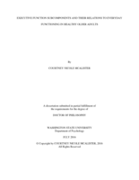 EXECUTIVE FUNCTION SUBCOMPONENTS AND THEIR RELATIONS TO EVERYDAY FUNCTIONING IN HEALTHY OLDER ADULTS