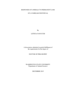 RESPONSES OF ANIMALS TO PERMANENT LOSS  OF A FAMILIAR INDIVIDUAL