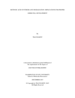 RETINOIC ACID SYNTHESIS AND DEGRADATION: IMPLICATIONS FOR PROPER GERM CELL DEVELOPMENT