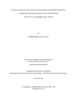 Student-Athletes' Self-Efficacy Regarding Leadership Potential: A Phenomenological Inquiry Into The Perceived Effects of Leadership Simulations