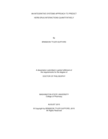 An Integrative Systems Approach to Predict Herb-Drug Interactions Quantitatively